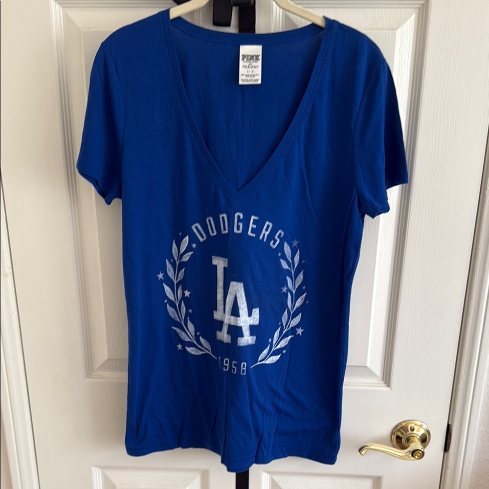 PINK Victoria's Secret Blue Dodgers T-Shirt